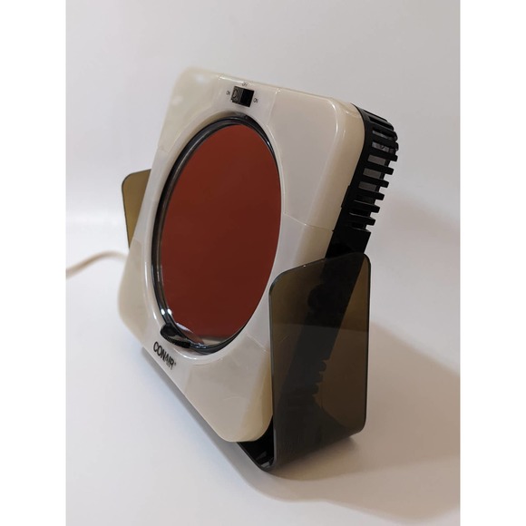 Vintage 1980's Conair Light Up Vanity 2-Way Mirror Brown and Cream - Picture 6 of 10